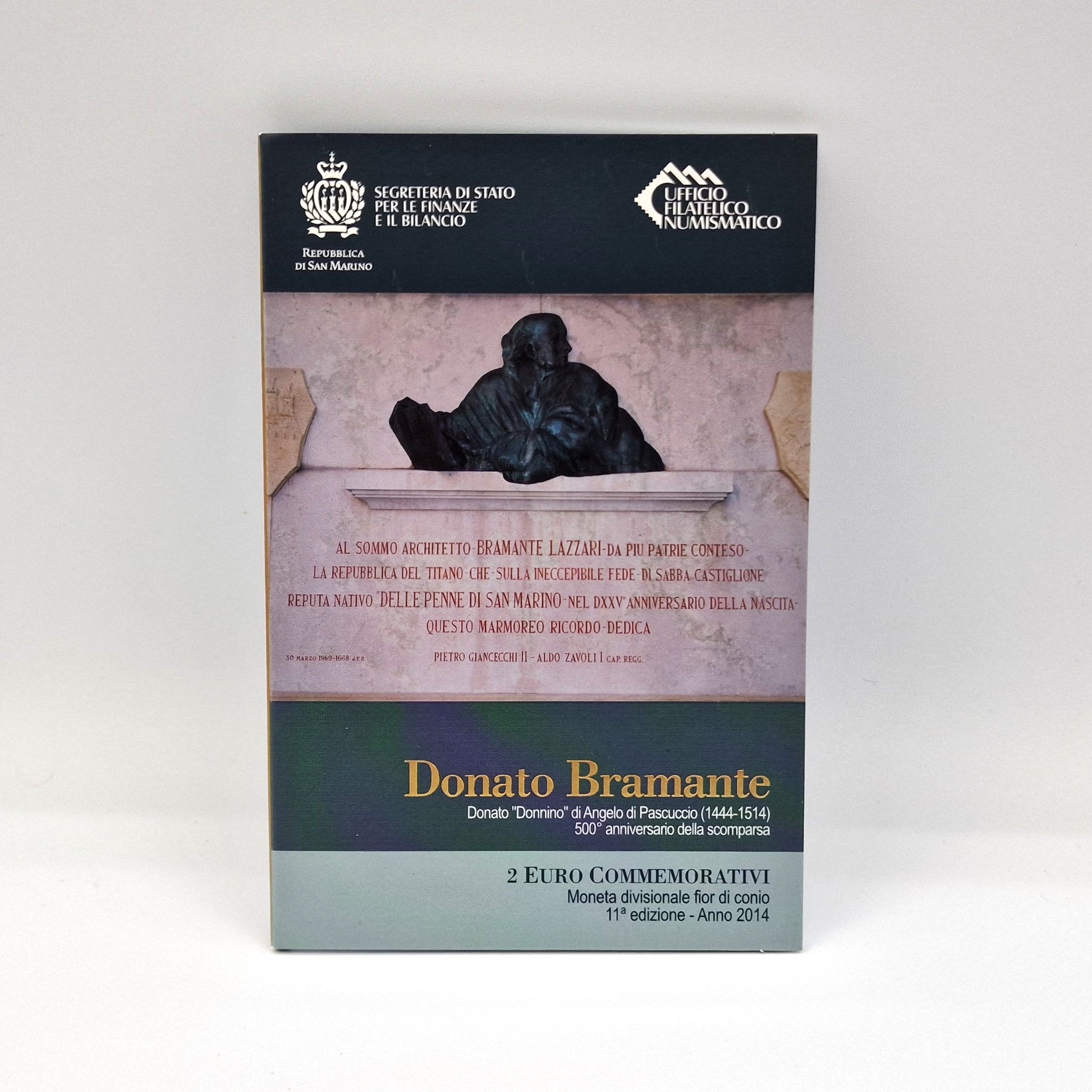 2014 "Donate Bramante" - 2€ San Marino Coincard